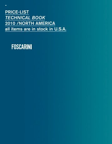 Foscarini Pricelist 2010.pdf