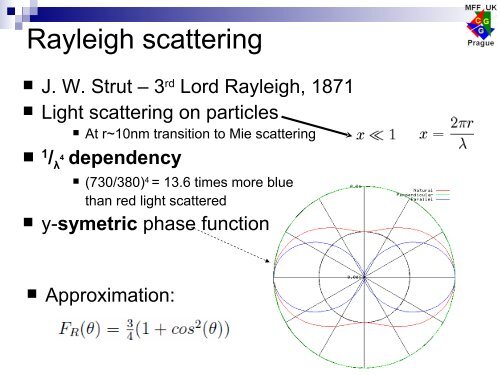 Examples of light scattering