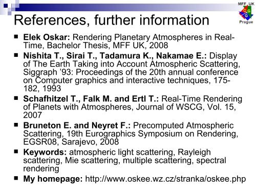 Examples of light scattering