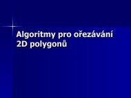 Algoritmus pro ořezávání 2D polygonů