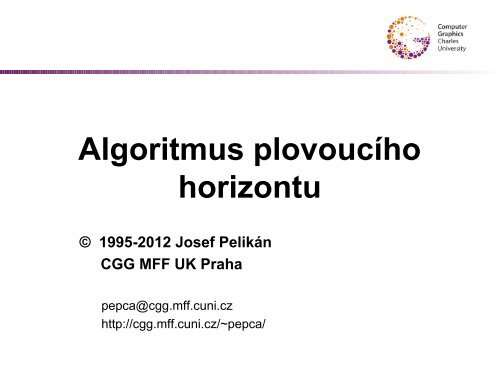 Algoritmus plovoucího horizontu