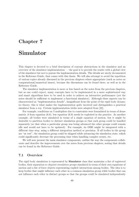 thesis - Computer Graphics Group - Charles University - Univerzita ...