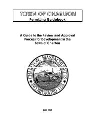 Permitting Guidebook 2012 - Town of Charlton