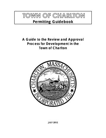 Permitting Guidebook 2012 - Town of Charlton