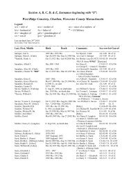 Sections A, B, C, D, E Surnames S - Town of Charlton