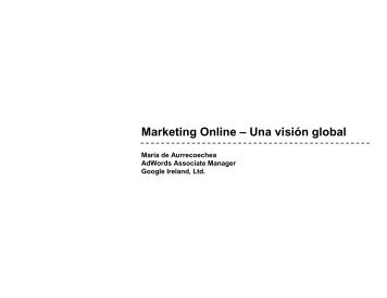 Marketing Online – Una visión global - Cuti