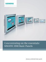 Concentrating on the essentials: SIMATIC HMI Basic Panels - Siemens