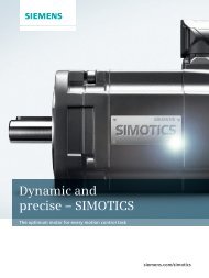 Dynamic and precise ? SIMOTICS - Siemens