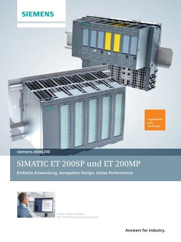 SIMATIC ET 200SP und ET 200MP - Siemens