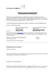 Bibliographischer Begleitzettel der Deutschen Bibliothek