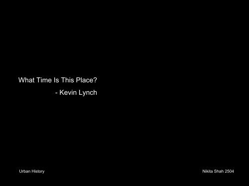 What Time Is This Place? - Kevin Lynch