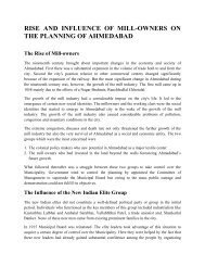 Influence of millowners on Ahmedabads planning