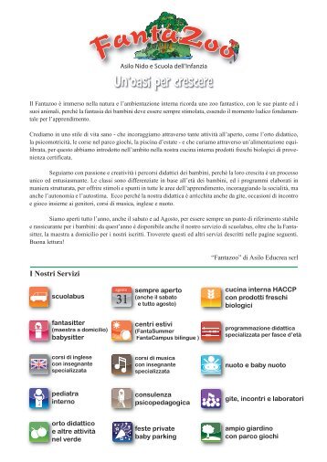 presentazione fantazoo - CRAL Enea Frascati - Enea