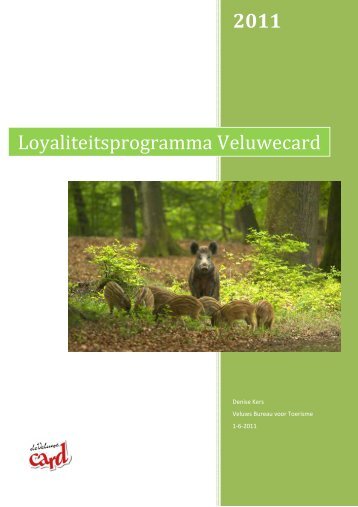 2011 Loyaliteitsprogramma Veluwecard
