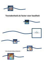 Tevredenheid als factor voor kwaliteit