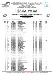 la roue tourangelle classement de l'epreuve / stage classification