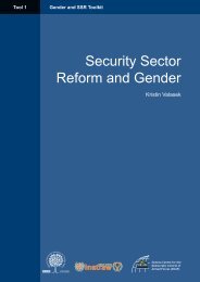 Security Sector Reform and Gender (Tool 1) - PeaceWomen