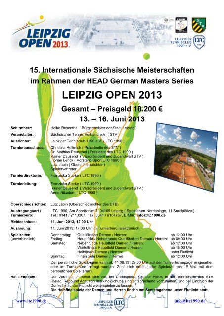 LEIPZIG OPEN 2013 - HEAD German Masters Series - TVPro-online