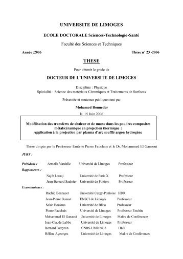 Modélisation des transferts de chaleur et de masse dans les ...