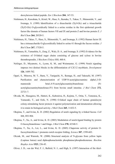 caractérisation des enzymes bovines et étude préliminaire du rôle ...