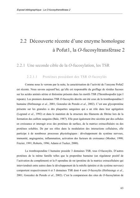 caractérisation des enzymes bovines et étude préliminaire du rôle ...