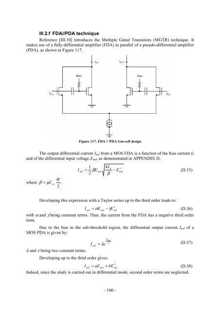 III. Gm-C Filtering - Epublications - Université de Limoges