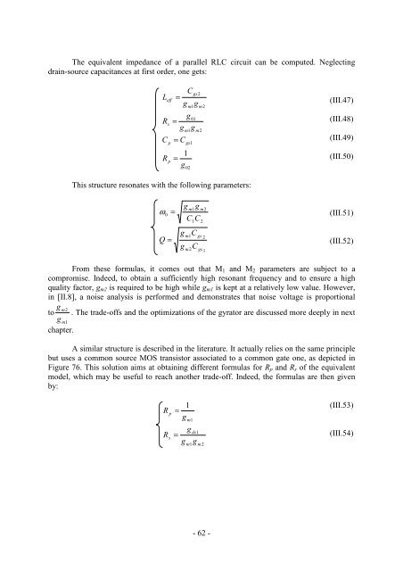 III. Gm-C Filtering - Epublications - Université de Limoges