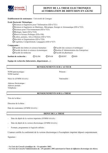 version électronique - Epublications - Université de Limoges