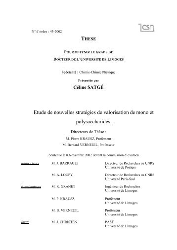 Etude de nouvelles stratégies de valorisation de mono et ...