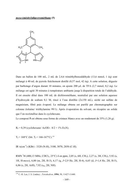 porphyrines et chlorines polyaminées et trimères - Epublications ...