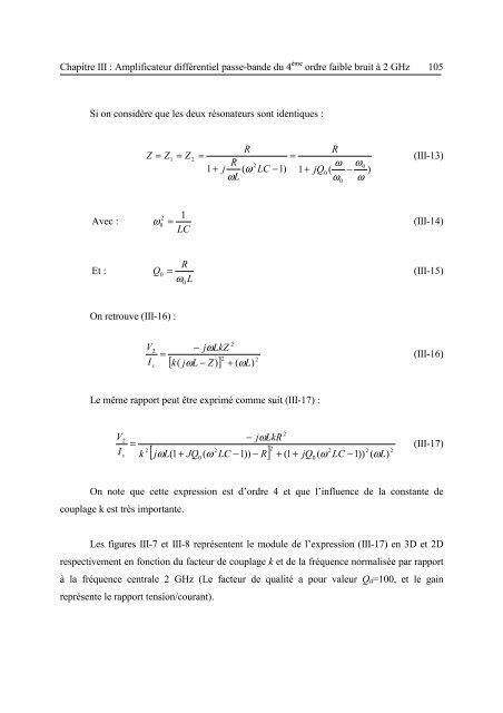 Etude et conception de structures de filtrage actif radiofréquence ...