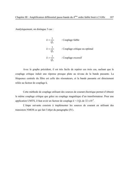 Etude et conception de structures de filtrage actif radiofréquence ...