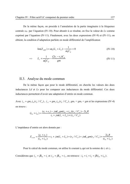 Etude et conception de structures de filtrage actif radiofréquence ...