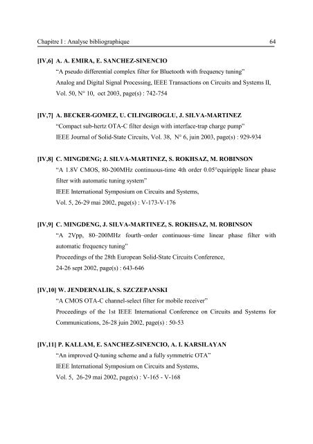 Etude et conception de structures de filtrage actif radiofréquence ...