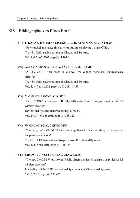 Etude et conception de structures de filtrage actif radiofréquence ...