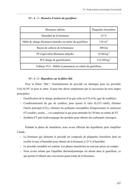 Etude d'un procédé de gazéification de biomasse en ambiance ...