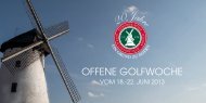 OFFENE GOLFWOCHE - Golfclub Elfrather Mühle