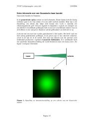 Extra informatie over een Gaussische laser bundel. - OED