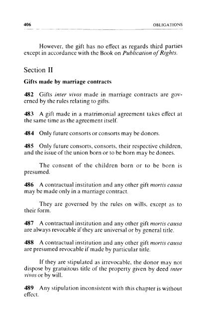 Volume 1, Draft Civil Code - Digital exhibitions & collections - McGill ...