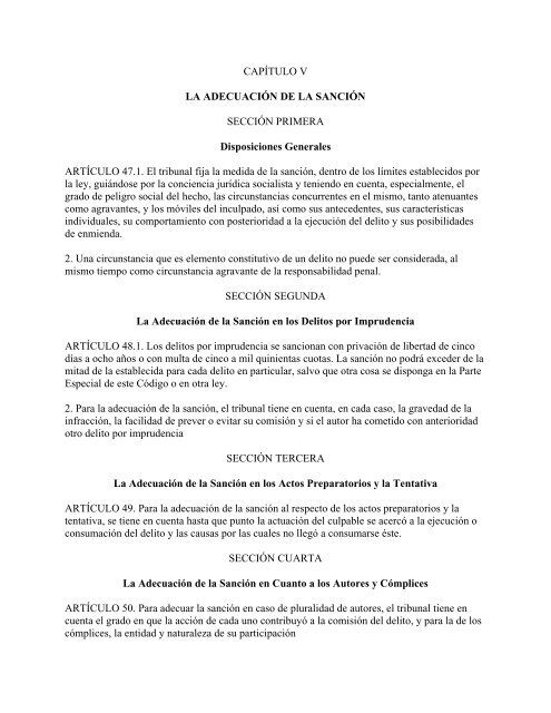 Ley Nº 62 CÓDIGO PENAL ASAMBLEA NACIONAL DEL PODER ...