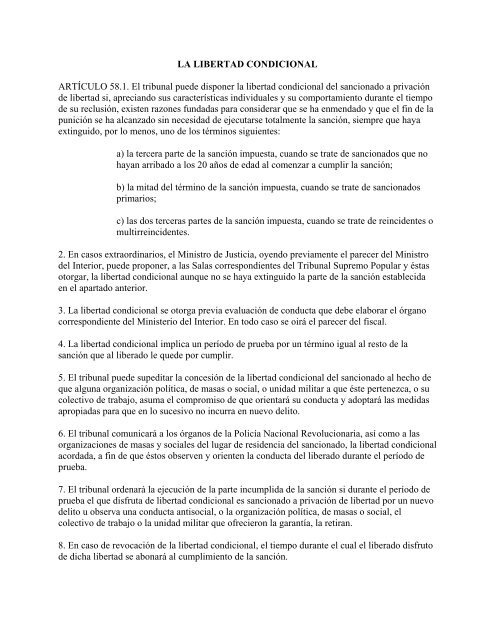 Ley Nº 62 CÓDIGO PENAL ASAMBLEA NACIONAL DEL PODER ...