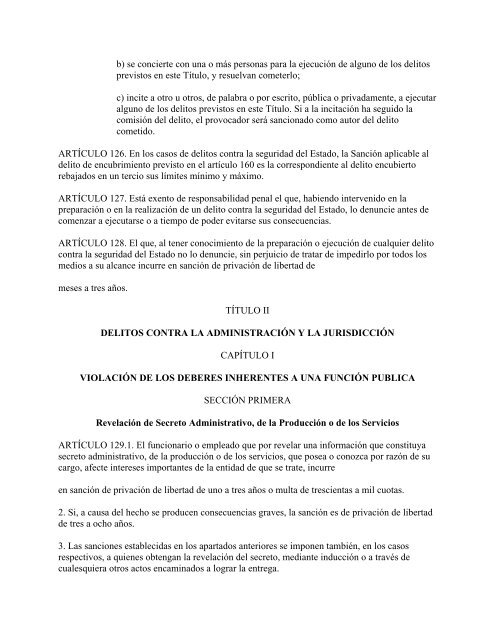 Ley Nº 62 CÓDIGO PENAL ASAMBLEA NACIONAL DEL PODER ...