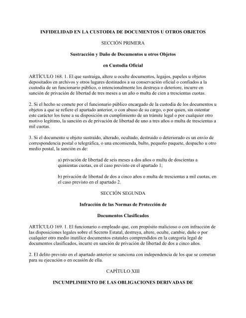 Ley Nº 62 CÓDIGO PENAL ASAMBLEA NACIONAL DEL PODER ...