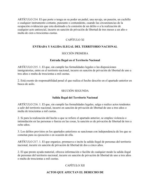 Ley Nº 62 CÓDIGO PENAL ASAMBLEA NACIONAL DEL PODER ...