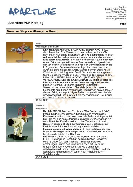 APARTLINE Apartline PDF Katalog - Eurotech Networks GMBH