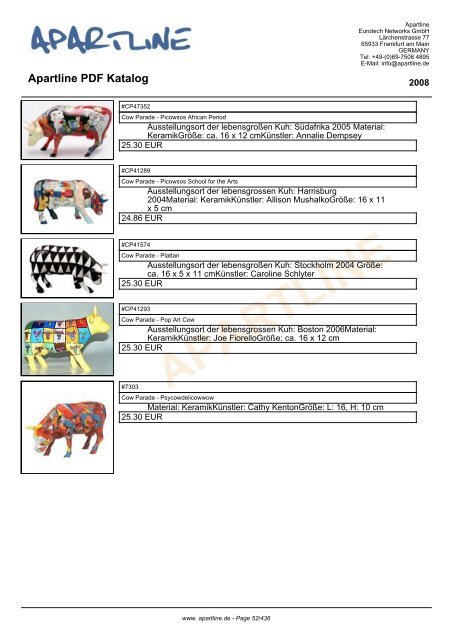 APARTLINE Apartline PDF Katalog - Eurotech Networks GMBH