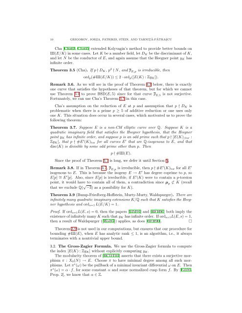 COMPUTATIONAL VERIFICATION OF THE BIRCH ... - William Stein