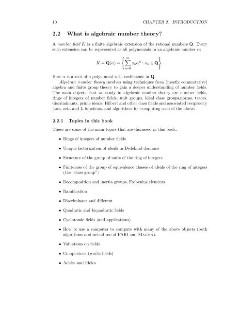 A Brief Introduction to Classical and Adelic Algebraic ... - William Stein