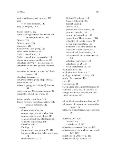 A Brief Introduction to Classical and Adelic Algebraic ... - William Stein