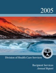 Recipient Service AR 2005 V2 - Alaska Department of Health and ...